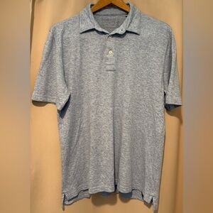 EUC 💥 Faherty Cloud Cotton Polo Medium Blue Pima Modal Peru 👕